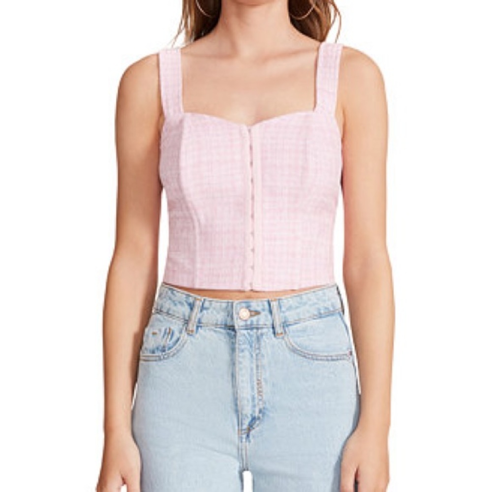 Boucle Up Bustier Crop Tank